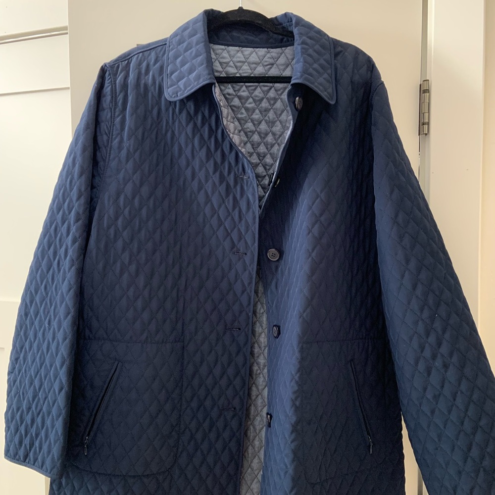 Women’s Reversible Quilted Navy Jacket